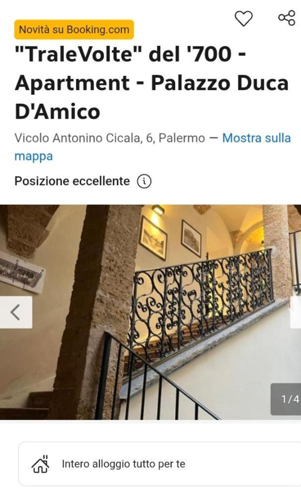 Apartmán Cortile Dei Mori Palermo Exteriér fotografie